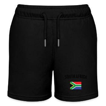 Drapeau de l’Afrique du Sud - Short de jogging enfant bio Stanley/Stella - noir - Devant