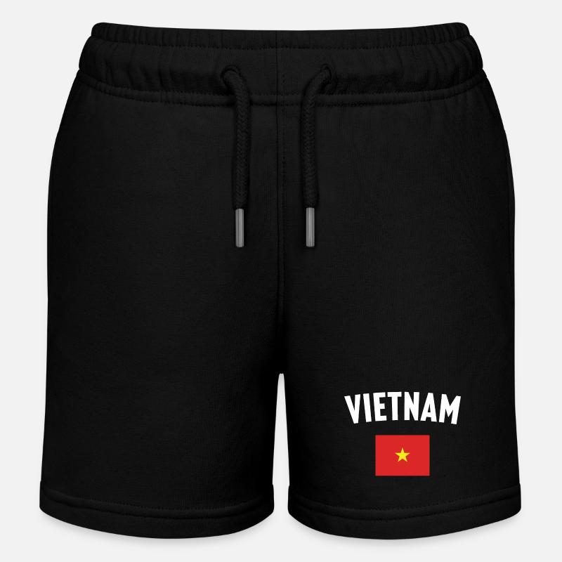 Drapeau du Vietnam - Short de jogging enfant bio Stanley/Stella - noir