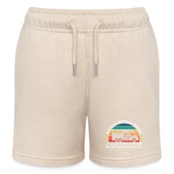 Camping-car thérapie humour camping cadeau vintage - Short de jogging enfant bio Stanley/Stella - écru doux - Devant