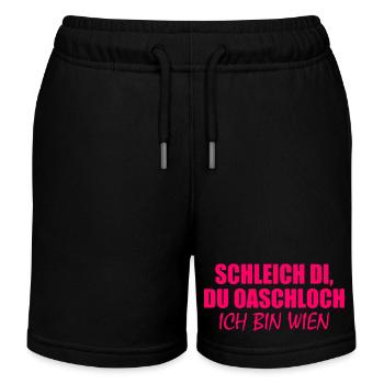 schleich di du oaschloch - Kinder Organic Joggingshorts Mini Bolter von Stanley/Stella - Schwarz - Vorne