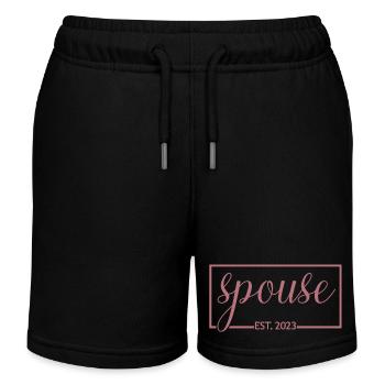 Ehepartner Est. 2023 - Männer & Frauen Hochzeitstag Geschenk - Kinder Organic Joggingshorts Mini Bolter von Stanley/Stella - Schwarz - Vorne