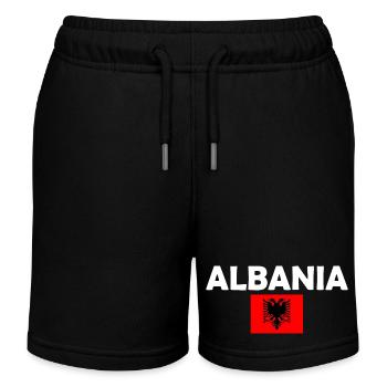 Albanien - Kinder Organic Joggingshorts Mini Bolter von Stanley/Stella - Schwarz - Vorne