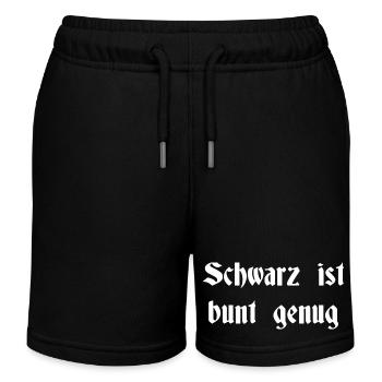 Schwarz ist bunt genug - Kinder Organic Joggingshorts Mini Bolter von Stanley/Stella - Schwarz - Vorne