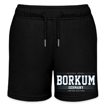 Borkum - Short de jogging enfant bio Stanley/Stella - noir - Devant