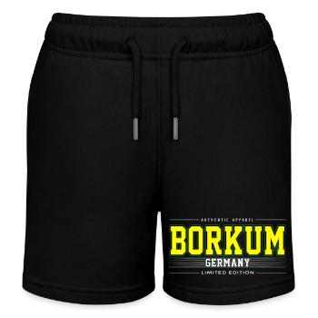 Borkum - Short de jogging enfant bio Stanley/Stella - noir - Devant