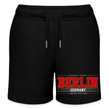 Berlin - Short de jogging enfant bio Stanley/Stella - noir - Devant