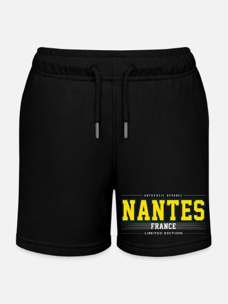 Nantes - Short de jogging enfant bio Stanley/Stella - noir