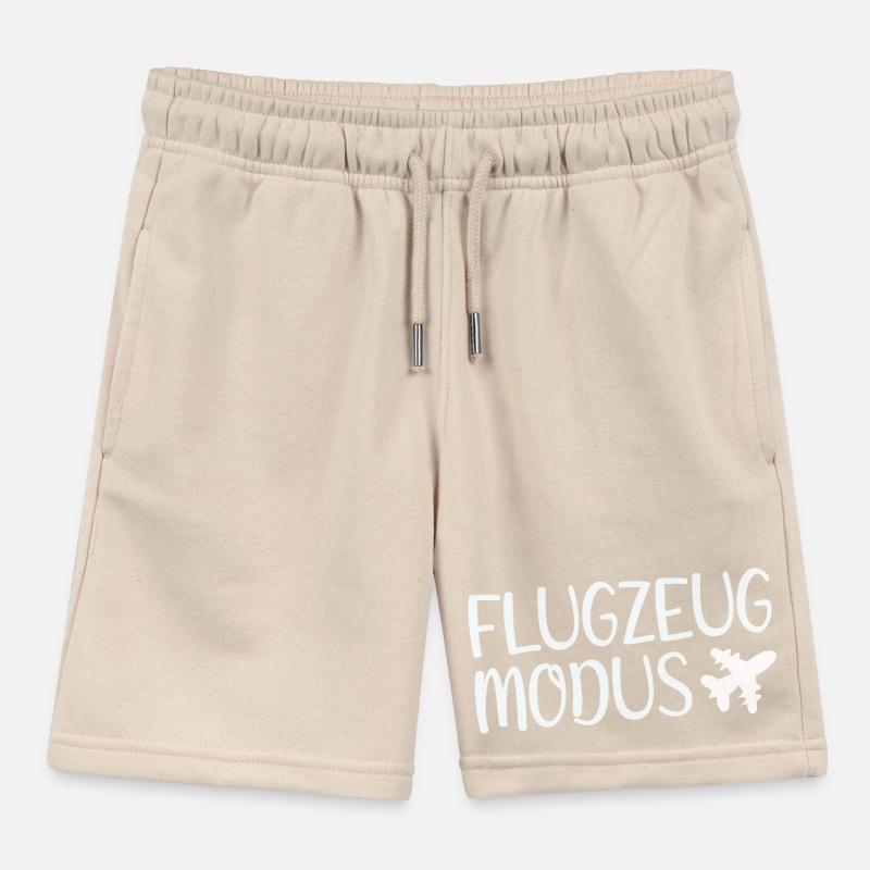 Flight mode Kids Organic Sweat Shorts by Stanley/Stella