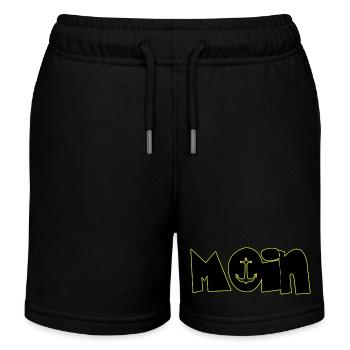 MOIN - Kinder Organic Joggingshorts Mini Bolter von Stanley/Stella - Schwarz - Vorne