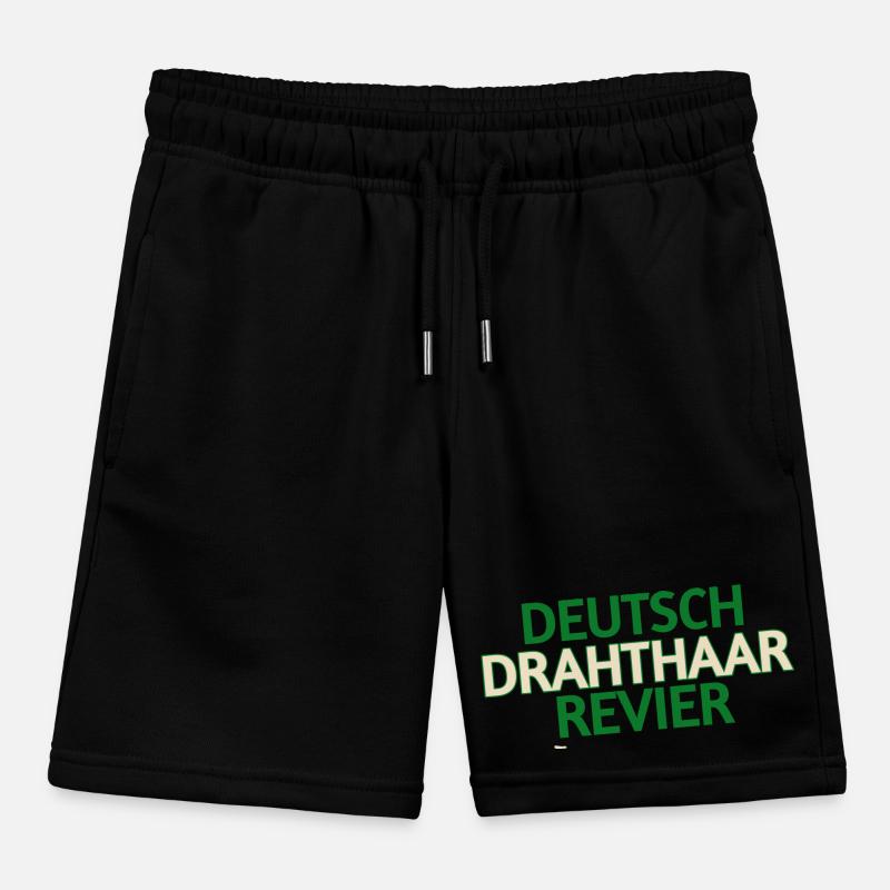German Wirehaired Pointer Kids Organic Sweat Shorts by Stanley/Stella