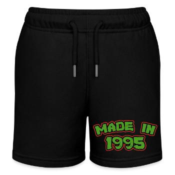 Hergestellt im Jahr 1995 - Kinder Organic Joggingshorts Mini Bolter von Stanley/Stella - Schwarz - Vorne