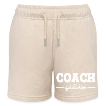 Coach Wer - Kinder Organic Joggingshorts Mini Bolter von Stanley/Stella - Natur - Vorne