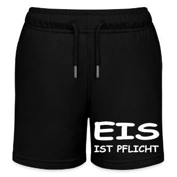 Eis - Kinder Organic Joggingshorts Mini Bolter von Stanley/Stella - Schwarz - Vorne