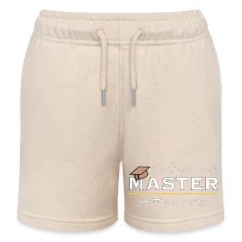 Just Call Me Master of Fine Arts – Artist Humor - Kids Organic Sweat Shorts by Stanley/Stella - soft Ecru - Front