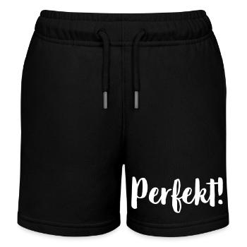 Perfect! - Gift idea for perfectionists - Kids Organic Sweat Shorts by Stanley/Stella - black - Front