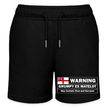 Ex-matelot grincheux - Short de jogging enfant bio Stanley/Stella - noir - Devant
