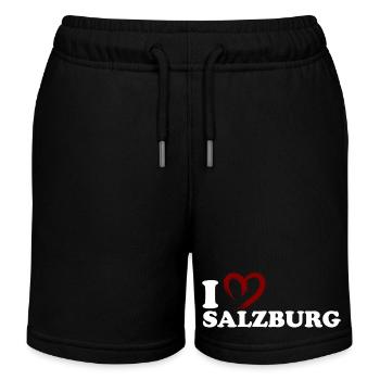 I love Salzburg - Kids Organic Sweat Shorts by Stanley/Stella - black - Front