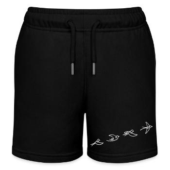 Der Flug des weißen Vogels - Kinder Organic Joggingshorts Mini Bolter von Stanley/Stella - Schwarz - Vorne