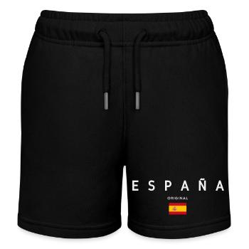 Drapeau de l’Espagne, fierté espagnole - Short de jogging enfant bio Stanley/Stella - noir - Devant