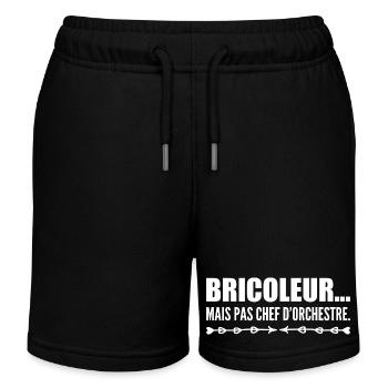 Bricoleur… mais pas chef d’orchestre - Short de jogging enfant bio Stanley/Stella - noir - Devant