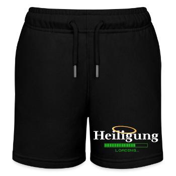 Heiligung - loading - Heiligenschein - Kinder Organic Joggingshorts Mini Bolter von Stanley/Stella - Schwarz - Vorne