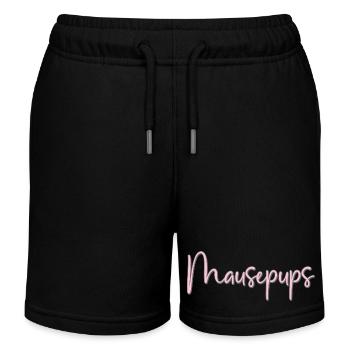 Mausepups - Kinder Organic Joggingshorts Mini Bolter von Stanley/Stella - Schwarz - Vorne