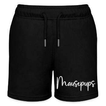 Mausepups Kosename - Kinder Organic Joggingshorts Mini Bolter von Stanley/Stella - Schwarz - Vorne