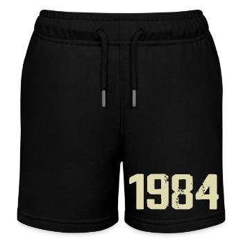 Jubilé 1984 - Short de jogging enfant bio Stanley/Stella - noir - Devant