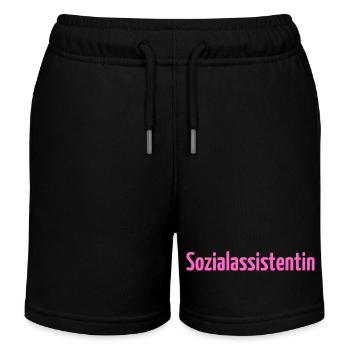 Sozialassistentin Sozialassistent Pflege Erziehung - Kinder Organic Joggingshorts Mini Bolter von Stanley/Stella - Schwarz - Vorne