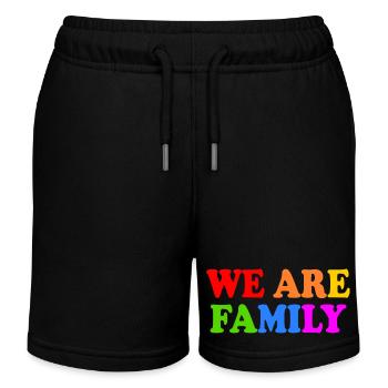 We are family - Kinder Organic Joggingshorts Mini Bolter von Stanley/Stella - Schwarz - Vorne
