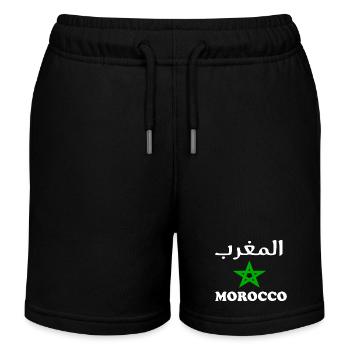 Marokko - Kinder Organic Joggingshorts Mini Bolter von Stanley/Stella - Schwarz - Vorne