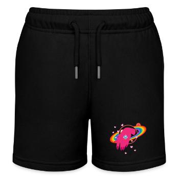 Arc-en-ciel - Diamant - Short de jogging enfant bio Stanley/Stella - noir - Devant
