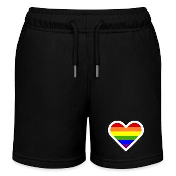 Lgbt - Short de jogging enfant bio Stanley/Stella - noir - Devant