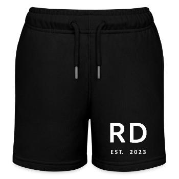 RD Est. 2023 Graduation Dietitian Student Gift - Kids Organic Sweat Shorts by Stanley/Stella - black - Front
