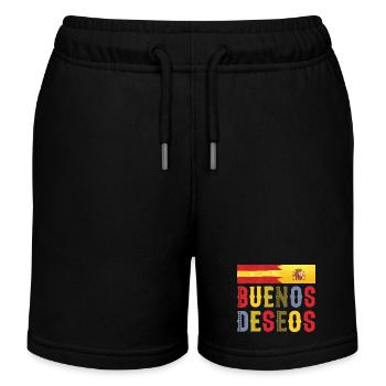 Buenos Deseos - Tshirt de félicitations - Short de jogging enfant bio Stanley/Stella - noir - Devant