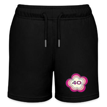 40. 40 JAHRE. 40-JÄHRIGES JUBILÄUM. GEBURTSTAG 40 JAHRE. - Kinder Organic Joggingshorts Mini Bolter von Stanley/Stella - Schwarz - Vorne