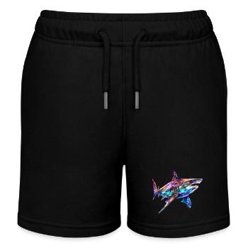 T-Shirt requin, Animal marin, cadeau de requin - Short de jogging enfant bio Stanley/Stella - noir - Devant