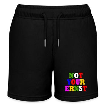 Not your ernst - Kinder Organic Joggingshorts Mini Bolter von Stanley/Stella - Schwarz - Vorne