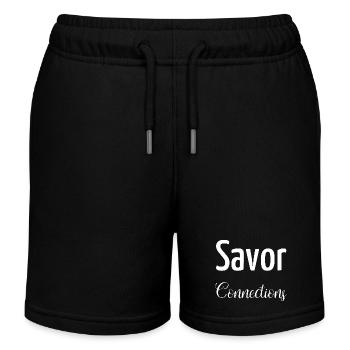 fostering connections connection quotes - Kinder Organic Joggingshorts Mini Bolter von Stanley/Stella - Schwarz - Vorne