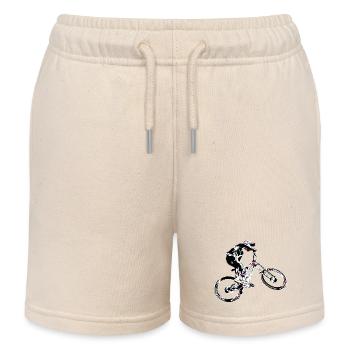 vtt descente - Short de jogging enfant bio Stanley/Stella - écru doux - Devant