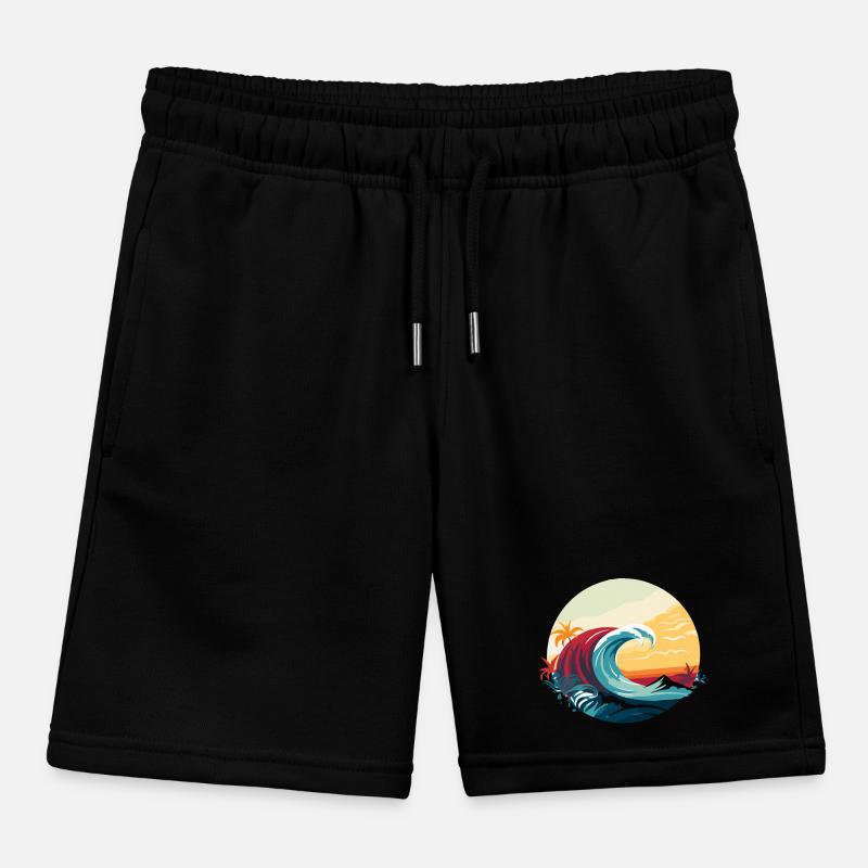 Surf Wave Kids Organic Sweat Shorts by Stanley/Stella
