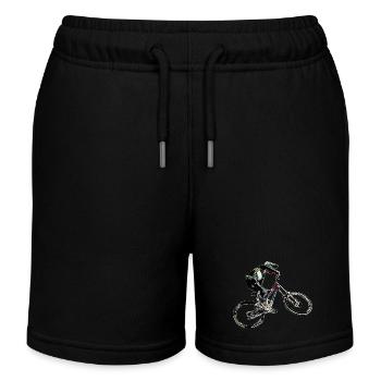Downhill-Mountainbiken - Kinder Organic Joggingshorts Mini Bolter von Stanley/Stella - Schwarz - Vorne