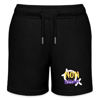 Identité NON BINAIRE - Short de jogging enfant bio Stanley/Stella - noir - Devant