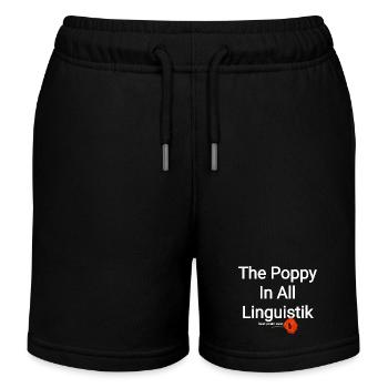 Denker Dichter Poet - Kinder Organic Joggingshorts Mini Bolter von Stanley/Stella - Schwarz - Vorne