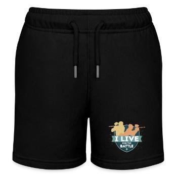Je vis pour le joueur tactique de paintball de combat - Short de jogging enfant bio Stanley/Stella - noir - Devant