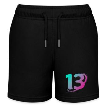 Nummer 13 mehrfarbig - Kinder Organic Joggingshorts Mini Bolter von Stanley/Stella - Schwarz - Vorne