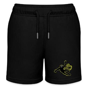 Der fliegende Affe / Der fliegende Affe - Kinder Organic Joggingshorts Mini Bolter von Stanley/Stella - Schwarz - Vorne