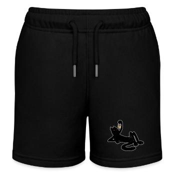 A cat pasha - Kids Organic Sweat Shorts by Stanley/Stella - black - Front