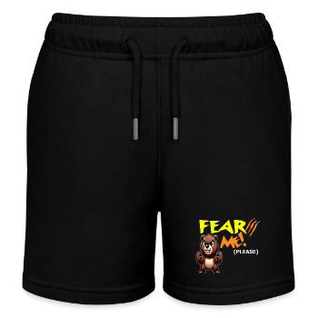 Fürchte mich, bitte - Kinder Organic Joggingshorts Mini Bolter von Stanley/Stella - Schwarz - Vorne