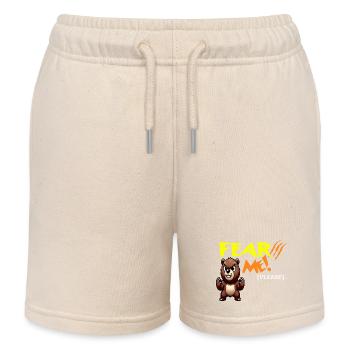 Fear me, please - Kids Organic Sweat Shorts by Stanley/Stella - soft Ecru - Front
